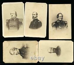 Lot of Original 1860s CDVs of Civil War Figures / Soldiers / Generals Make Offer