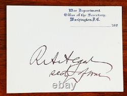 Maj General Rusell Alger Civil War GETTYSBURG Autograph RARE Sec of War Gov MI