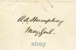 Major General Andrew A. Humphreys 1865 Government Check Signed