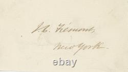 Major-General John Charles Frémont-Historical Signed Page (Civil War General.)