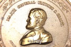 Major General Ulysses S. Grant Civil War Bronze Medal Mich. Veteran's Estate