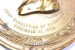 Major General Ulysses S. Grant Civil War Bronze Medal Mich. Veteran's Estate