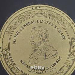 Major General Ulysses S. Grant Civil War Leather Illustrated Book Paquet