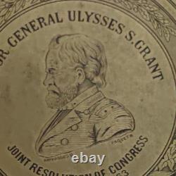 Major General Ulysses S. Grant Civil War Leather Illustrated Book Paquet