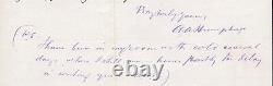 Manuscript Letter Signed by General A. A. Humphreys, Civil War General