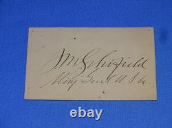 Medal of Honor Winner MOH Autograph Signature, Civil War General JOHN SCHOFIELD