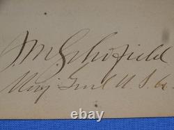 Medal of Honor Winner MOH Autograph Signature, Civil War General JOHN SCHOFIELD