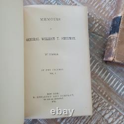 Memoirs of General Willian T Sherman 1st Edition CIVIL WAR History 2V Set 1875