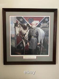 Michael Gnatek General Lee and Traveller Framed Signed Numbered Civil War Print