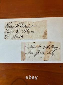 Military autographs- Civil War-Gorringer, U. S Navy-Brigadier Gen. Bryce