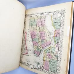 Mitchell's New General Atlas 1866 Complete Civil War Era Hand Colored Maps