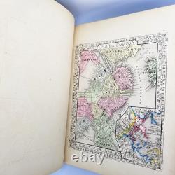 Mitchell's New General Atlas 1866 Complete Civil War Era Hand Colored Maps