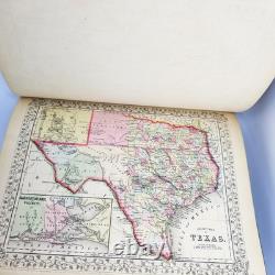 Mitchell's New General Atlas 1866 Complete Civil War Era Hand Colored Maps