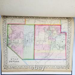 Mitchell's New General Atlas 1866 Complete Civil War Era Hand Colored Maps