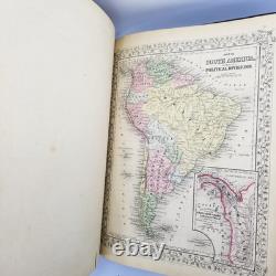 Mitchell's New General Atlas 1866 Complete Civil War Era Hand Colored Maps