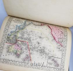 Mitchell's New General Atlas 1866 Complete Civil War Era Hand Colored Maps