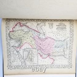 Mitchell's New General Atlas 1866 Complete Civil War Era Hand Colored Maps