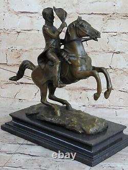 Monument to Civil War Major General Lawyer President Jackson on Horse Bronze
