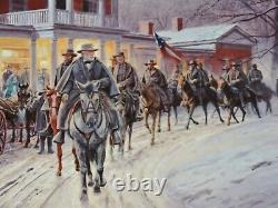 Mort Kunstler Merry Christmas General Lee Civil War Print MINT