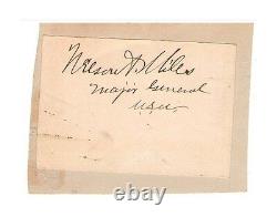 Nelson A. Miles Union Civil War General Autograph Paper with Rank