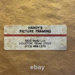 Numbered Framed Lithograph CONFEDERATE CIVIL WAR ERA GENERAL J. E. B. STUART