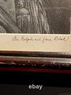 Numbered Framed Lithograph CONFEDERATE CIVIL WAR ERA GENERAL J. E. B. STUART