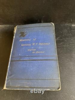 OOP 1st Edition Memoirs of General W. T. Sherman, Volume I & II HC 1875 Civil War