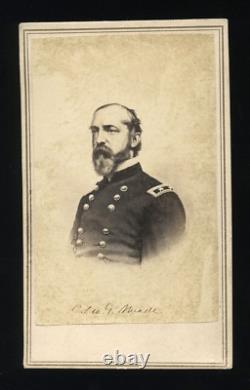 ORIGINAL 1860s CDV PHOTO CIVIL WAR General George G. Meade Facsimile Signed