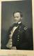 Old Civil War Photo Card Major General Sherman Officer Photograph Card 1800s Pic