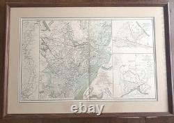 Original 1881 Civil War Map Savannah General Sherman Selma Official Records