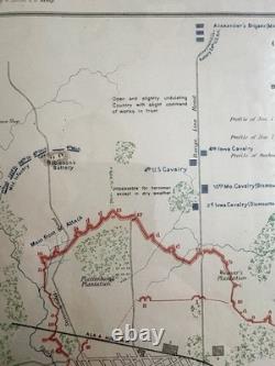 Original 1881 Civil War Map Savannah General Sherman Selma Official Records