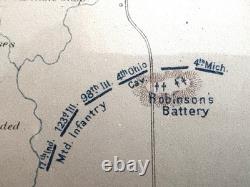 Original 1881 Civil War Map Savannah General Sherman Selma Official Records