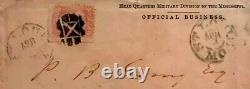 Original CIVIL War Envelope General Sherman Writing To Philemon Ewing April 1863