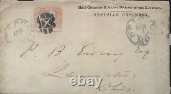 Original CIVIL War Envelope General Sherman Writing To Philemon Ewing April 1863