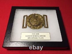 Original / CIVIL War / Us Navy / General Service / Officer's Belt Plate / Buckle