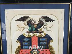 Original Civil War 79th NY Highlanders General David Morrison escutcheon