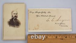 Original Civil War CDV Photo & Original Cut Autograph of General C. C. Augur