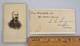Original Civil War Cdv Photo & Original Cut Autograph Of General C. C. Augur