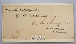 Original Civil War CDV Photo & Original Cut Autograph of General C. C. Augur