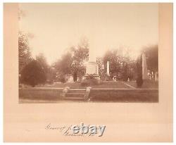 Original Civil War Enlarged Photograph of General J. E. B. Stuart's Gravesite