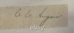Original Civil War General CC Augur Autograph Cut Collectors Estate