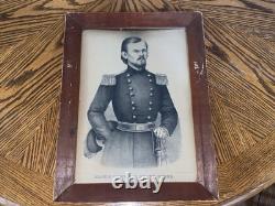 Original Currier Type Kellogg Lithograph Major General Franz Sigel Civil War
