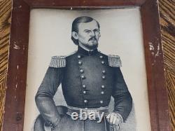 Original Currier Type Kellogg Lithograph Major General Franz Sigel Civil War