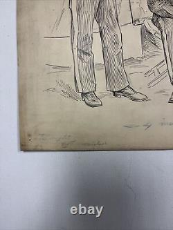 Original Pittsburgh Newspaper Illustration Civil War Generals By Artist Batch