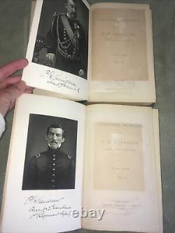 PERSONAL MEMOIRS OF P. H. SHERIDAN 1888 1st Edition Civil War General Two Vol