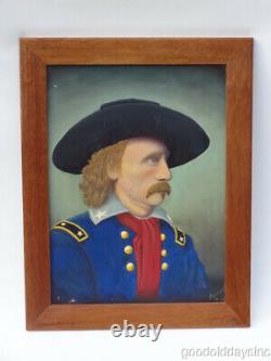 Painting of Civil War General George A. CUSTER 25 x 20 Custers Last Stand