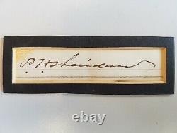 Philip Henry Sheridan Signature Clipped From a Check Union General Civil War