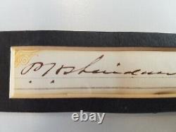 Philip Henry Sheridan Signature Clipped From a Check Union General Civil War