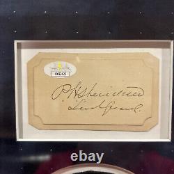 Philip Sheridan autograph signed cut auto Union Civil War General Framed JSA