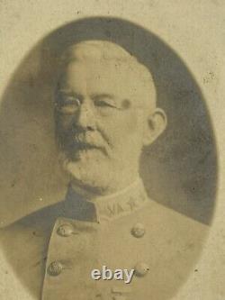Photo Confederate Civil War Virginia 3 Star General With Southern Cross of Honor